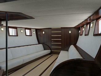 Дизайн интерьера яхты семидесяти пяти футов